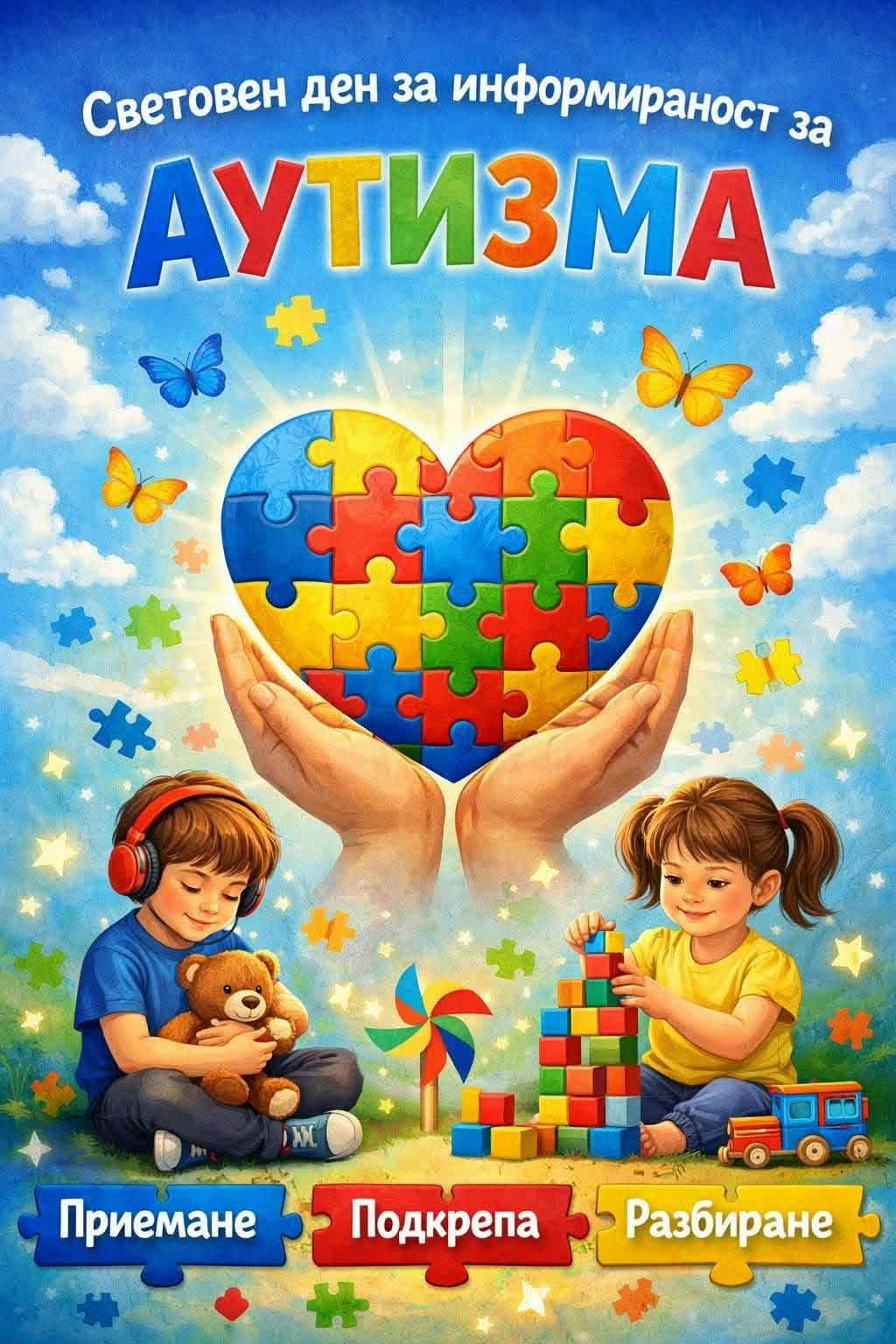 Световен ден за информираност за аутизма - ДГ Веселка - Ивайло